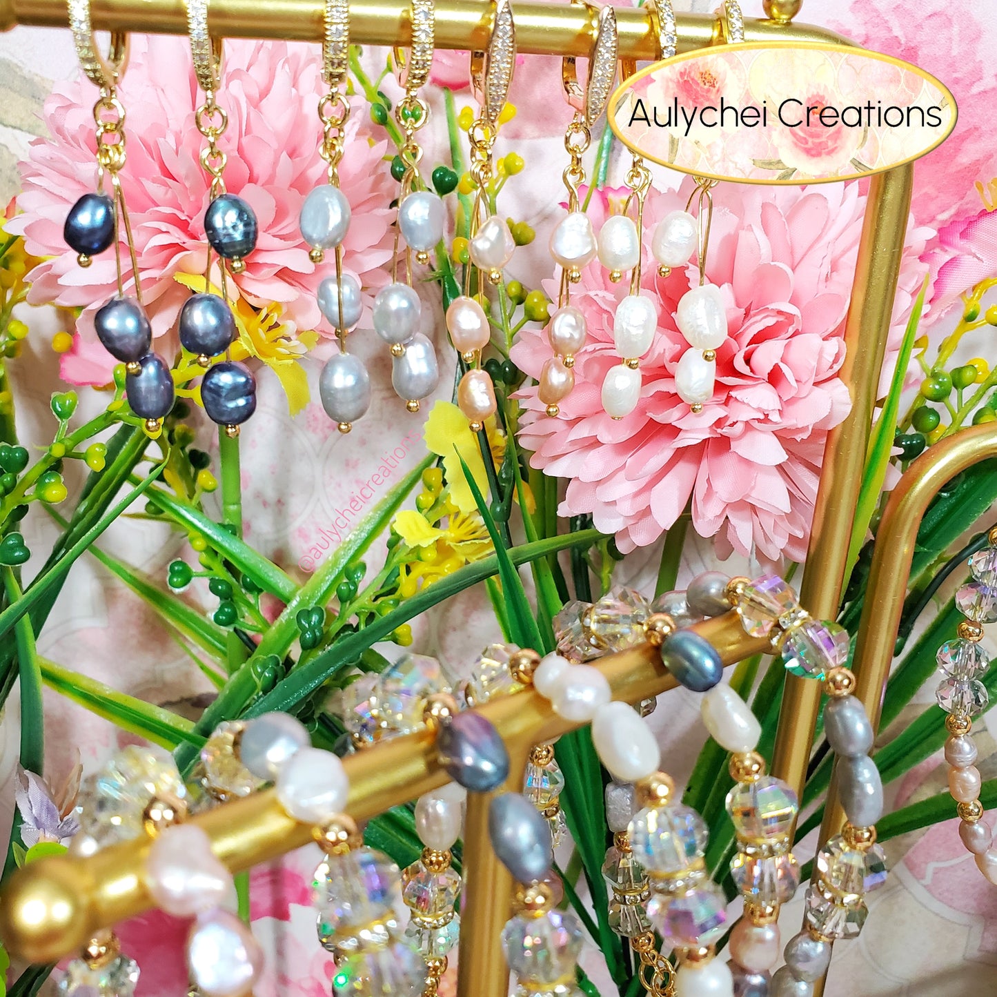 Ivory Freshwater Cultured Pearl Hook Earrings