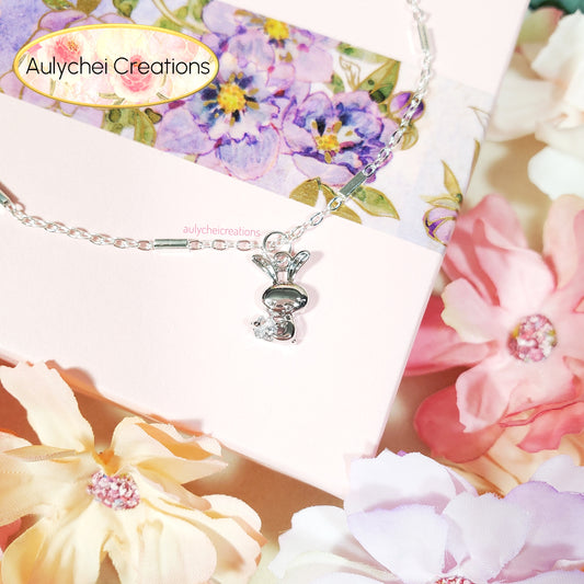 Dainty Sterling Silver 925 Cubic Zirconia Anklet 03