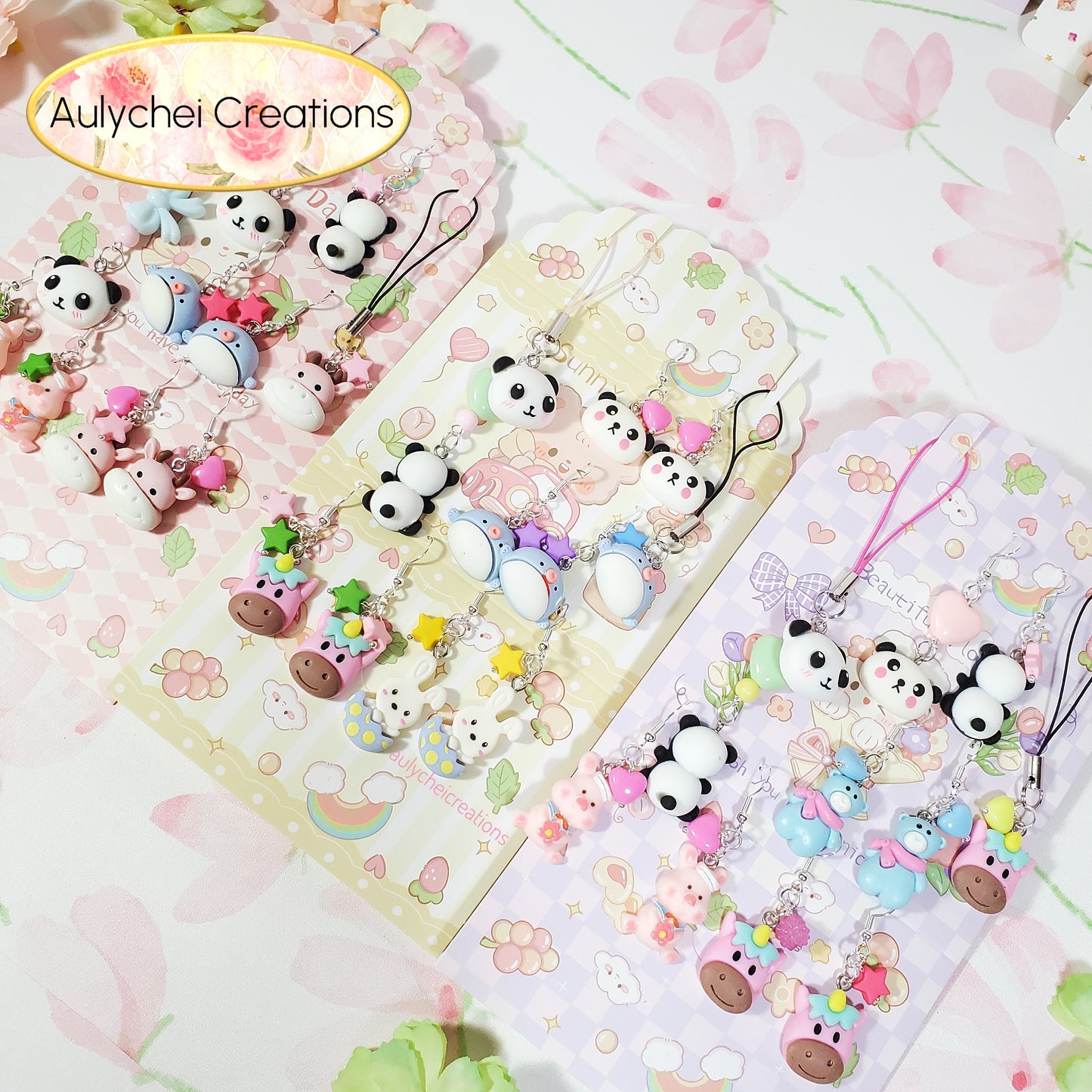 Aulychei Mega Cute Phone Charm Party Pack A