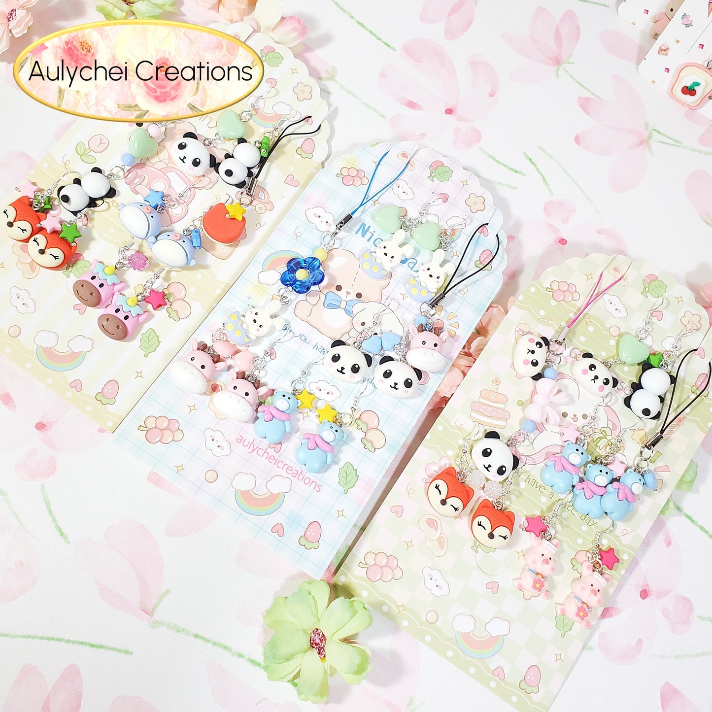 Aulychei Mega Cute Phone Charm Party Pack C