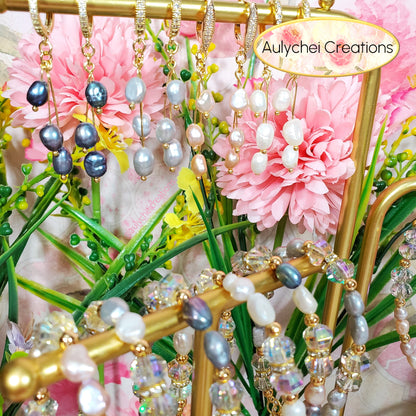 Ivory Freshwater Cultured Pearl Hook Earrings