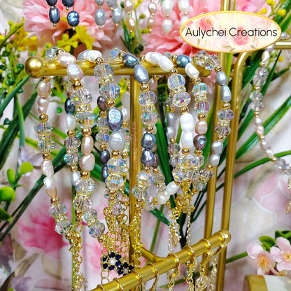 Silver Freshwater Cultured Pearl Butterfly Bracelet