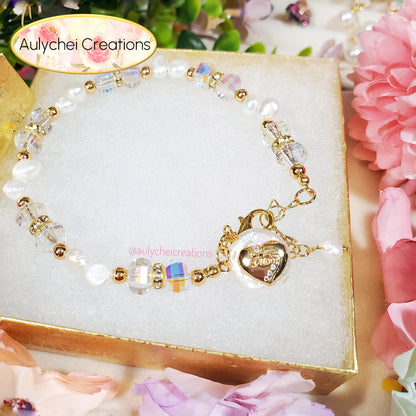 Cultured Pearl Mother's Day Jewelry Set Heart Ver.