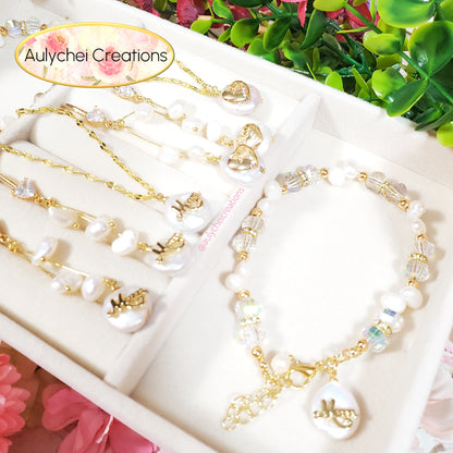 Cultured Pearl Mother's Day Jewelry Set Heart Ver.