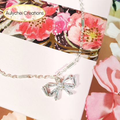 Dainty Sterling Silver 925 Cubic Zirconia Anklet 08