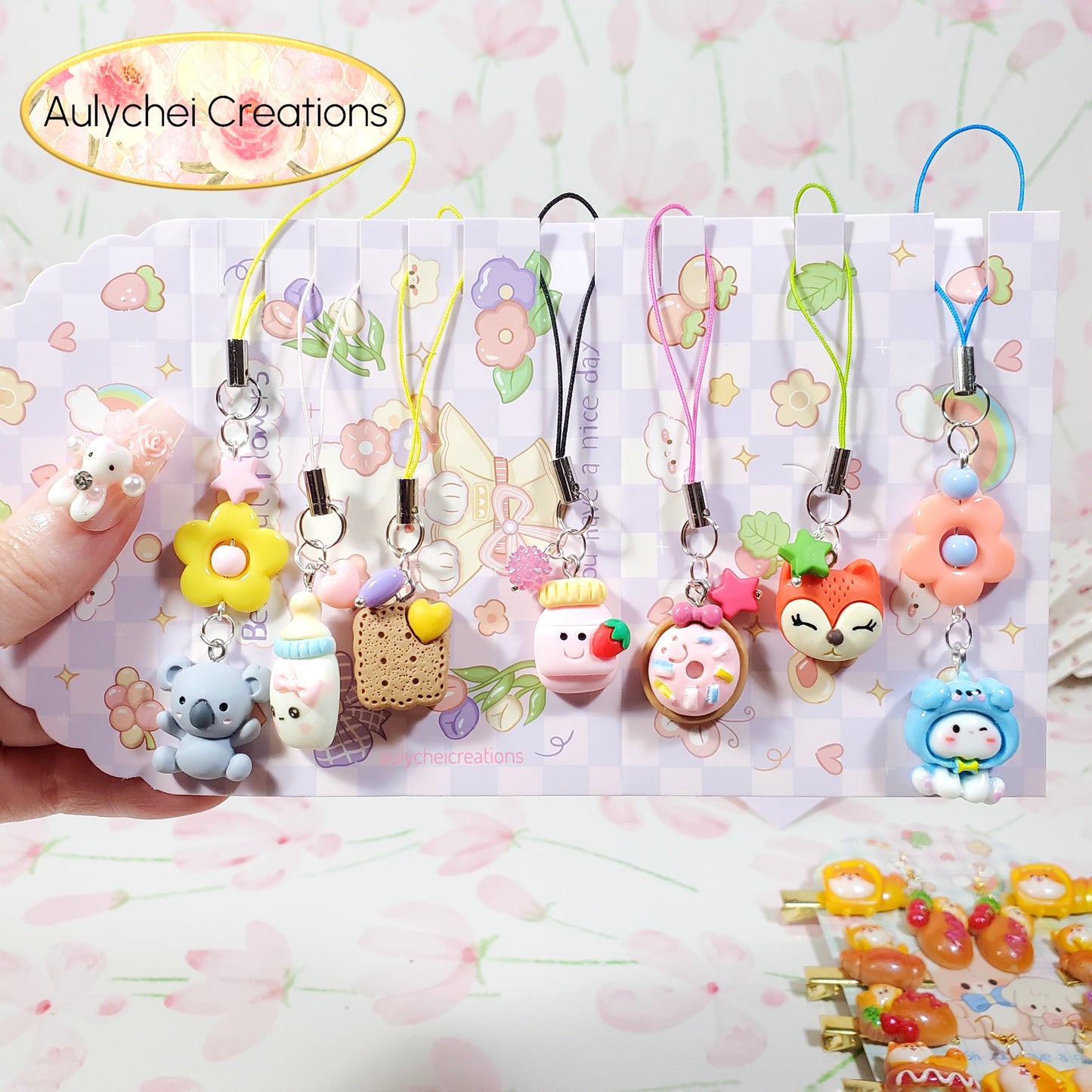 Aulychei Mega Cute Phone Charm Party Pack D